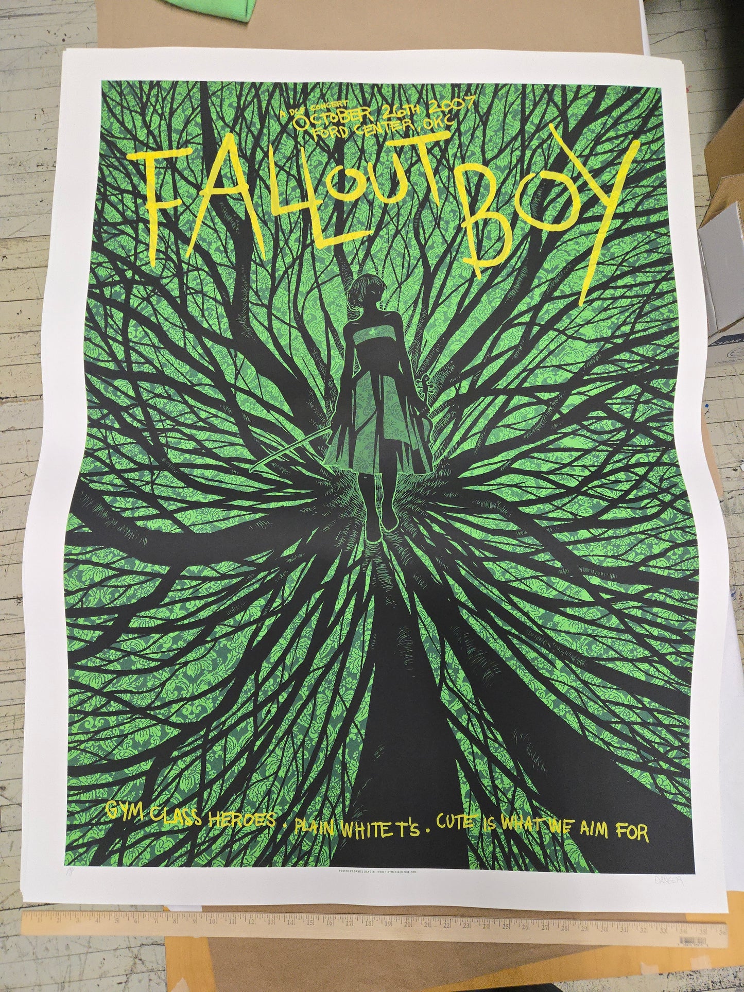 insanely large 2007 Fall Out Boy gigposter