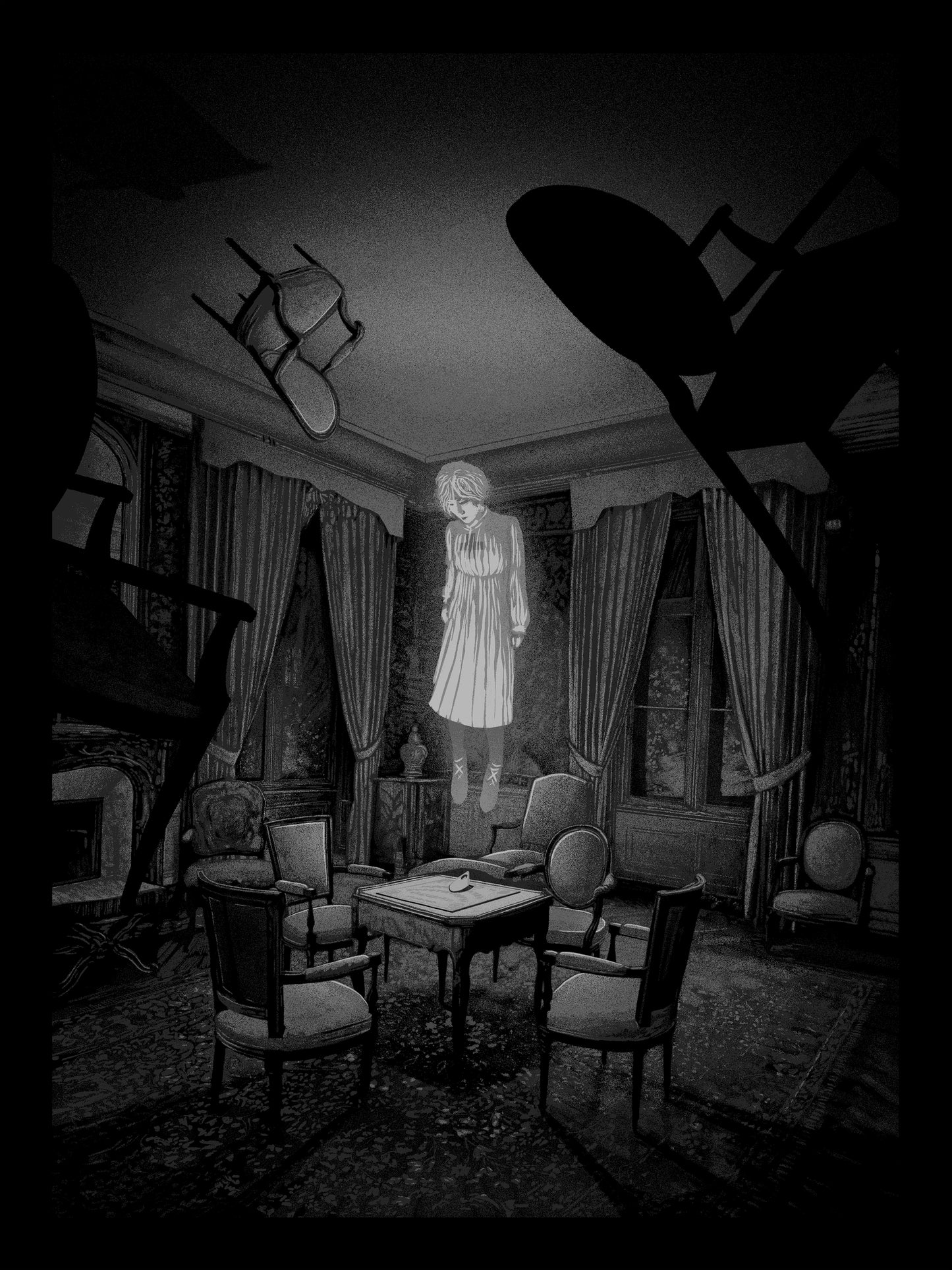 Spirit Board XL print "the seance"