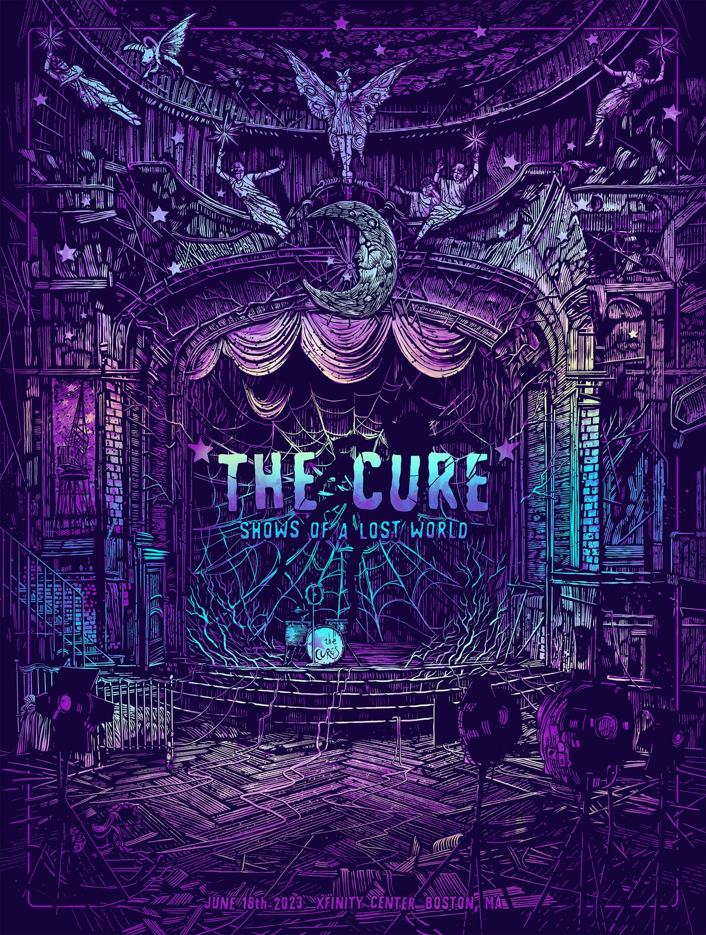 THE CURE - boston- foil AP