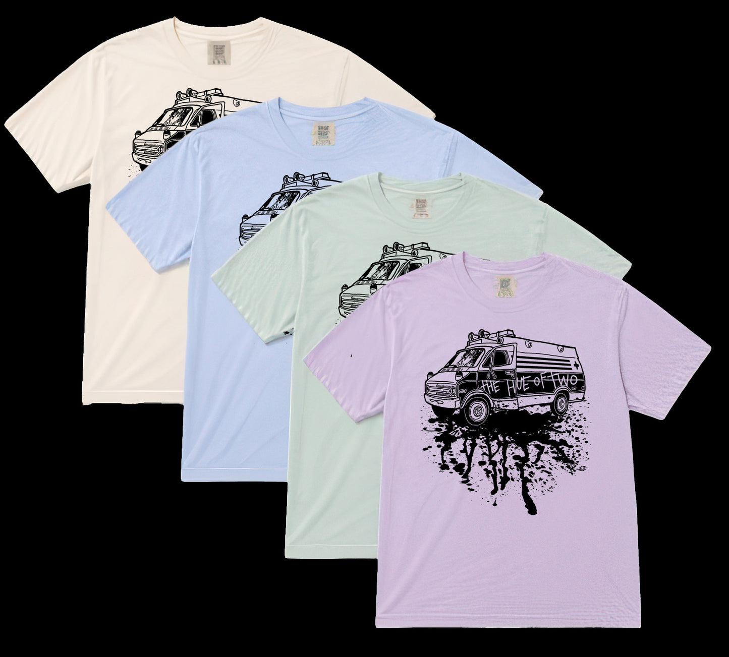 The Hue of Two - Black Ambulance shirt