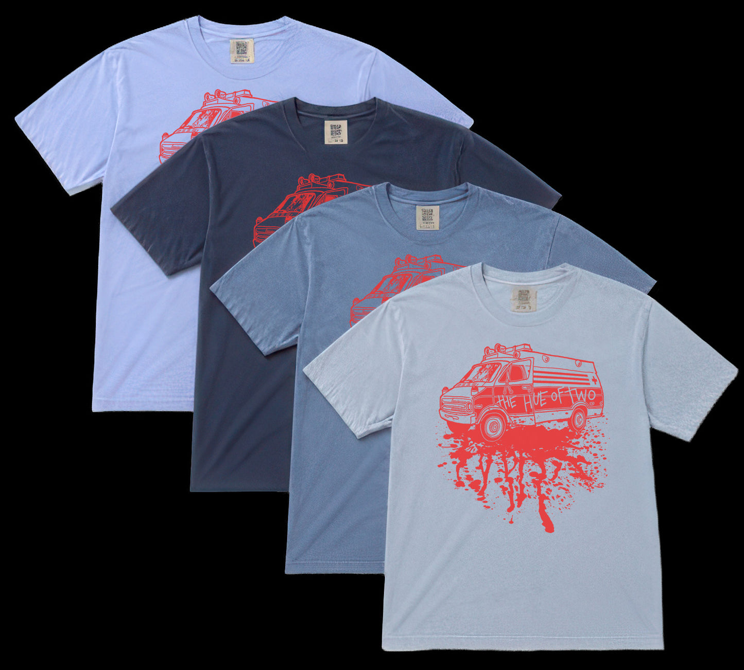 The Hue of Two - Red Ambulance shirt