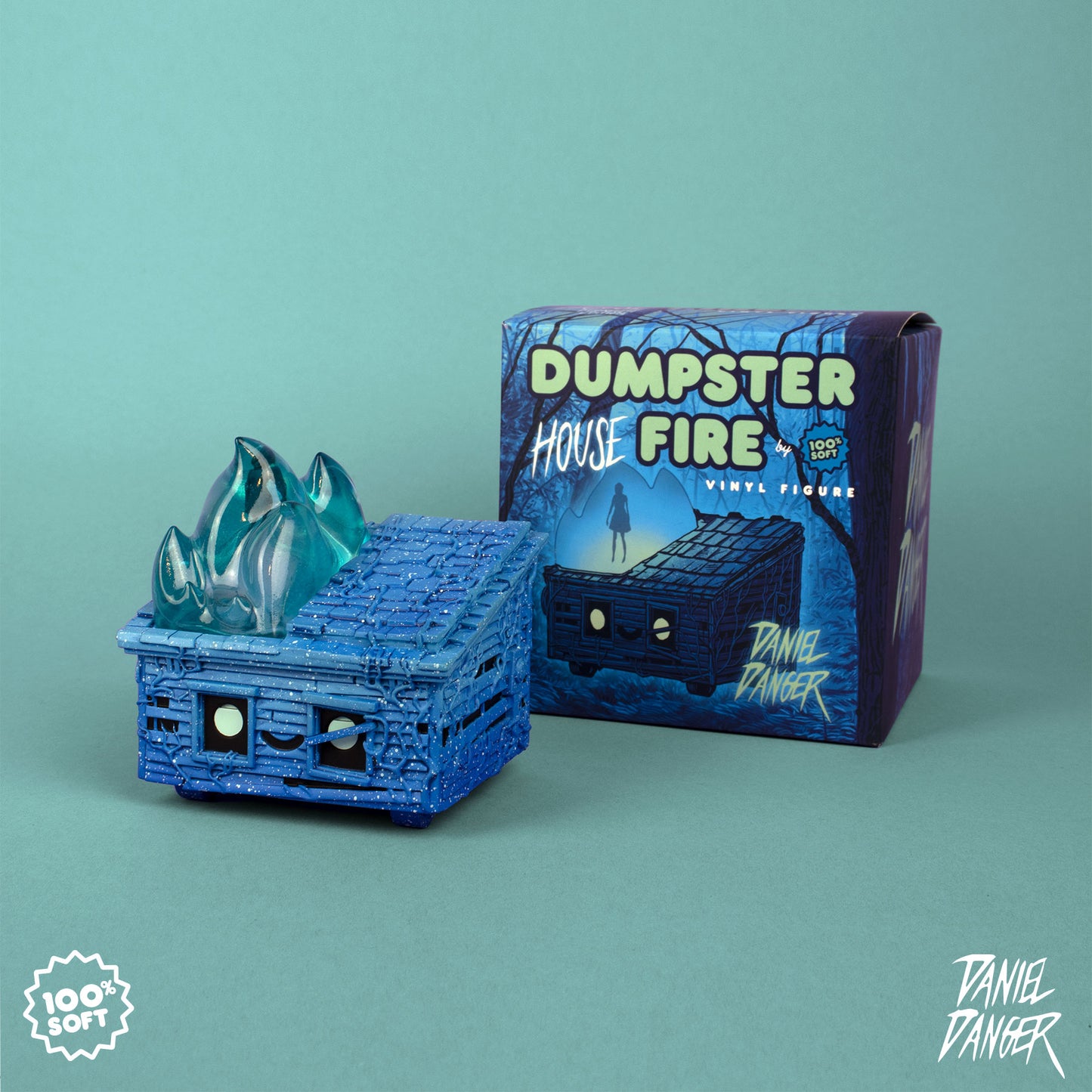 100% Soft x Daniel Danger Dumpster House Toy & Print